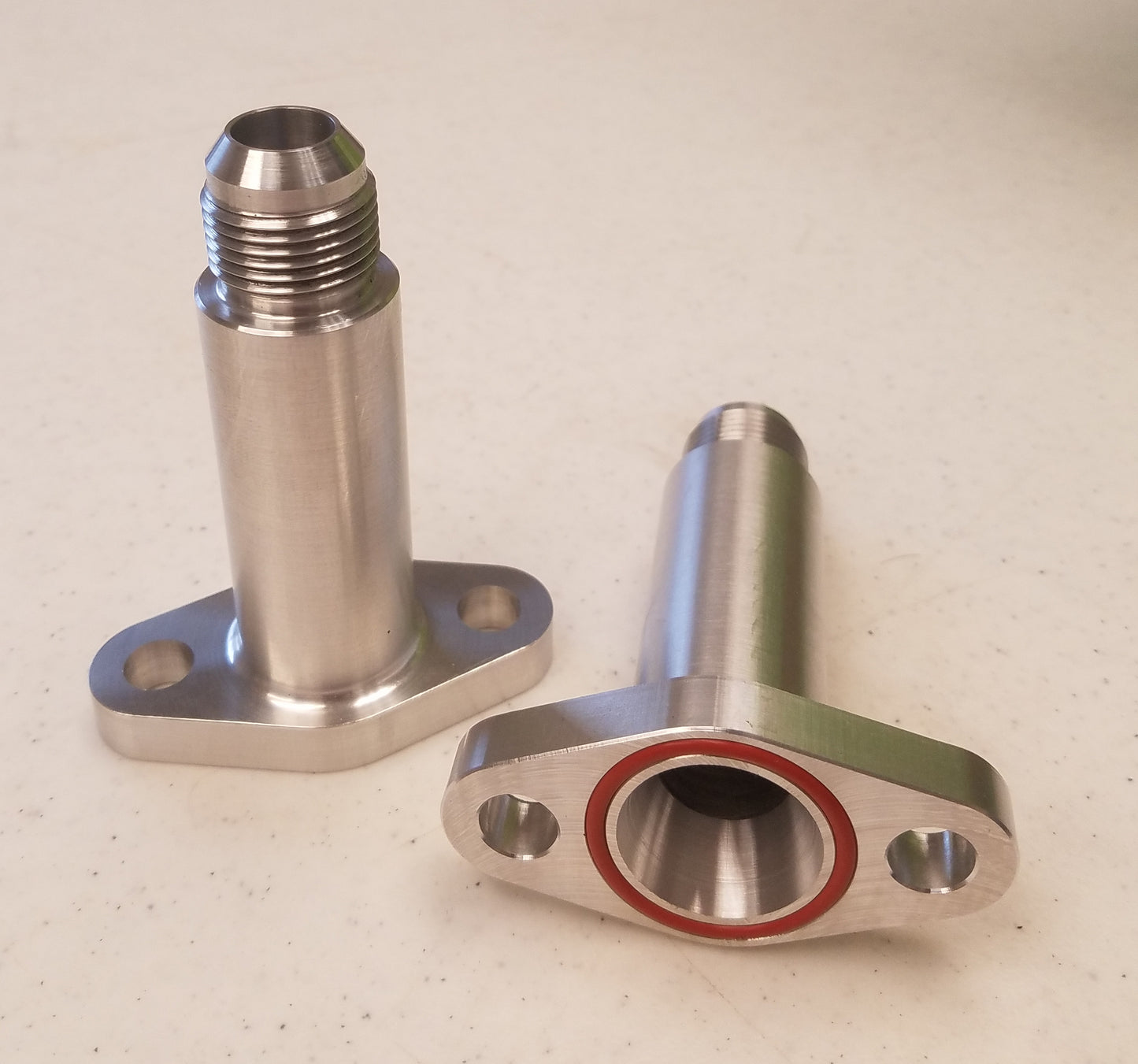 -10 AN S400 S300 Extended Oil Drain Flange