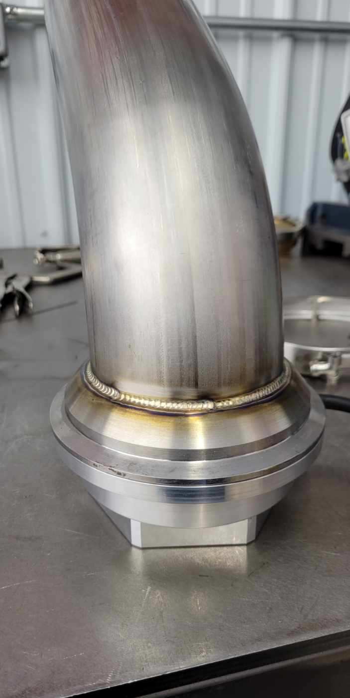V-band Back Purging/ Chill Block for T6 V-Band housing – DW Machine